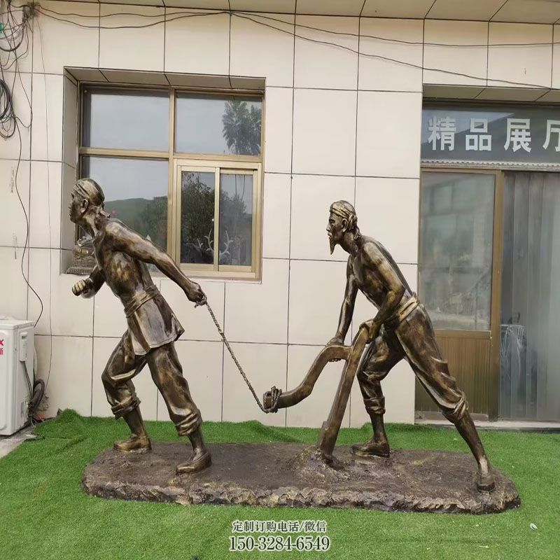 离地牛雕塑工艺 景观艺术农耕雕塑承接 离地牛雕塑主题定做